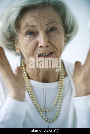 Donna Senior, ritratto Foto Stock