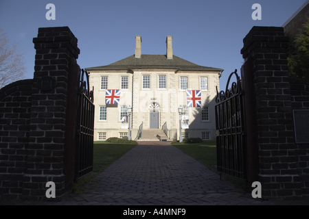 Il Carlyle House circa 1753 Old Town Alexandria in Virginia, Stati Uniti d'America Foto Stock