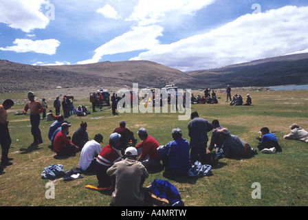 Local naadam mongolia occidentale Foto Stock