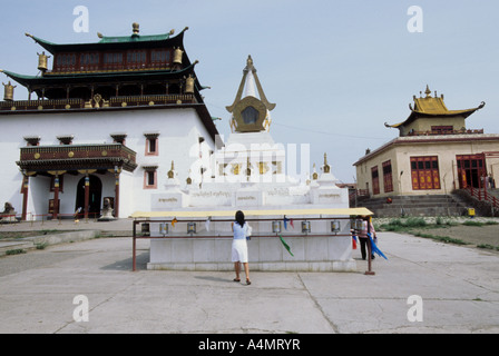 Tempio Ulaan Bataar mongolia Foto Stock