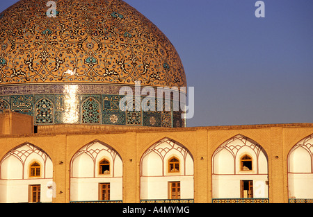 La Sheikh Lotf Allah moschea di Isfahan, Iran Foto Stock