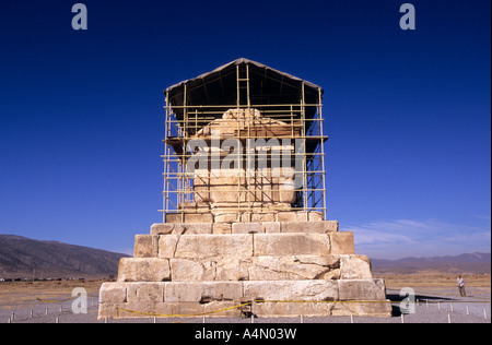La tomba di Ciro il Grande, Pasagard, Iran Foto Stock