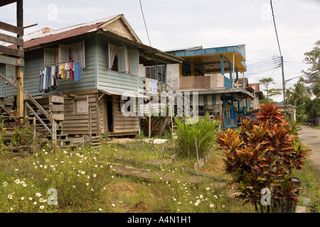 Borneo malese Sarawak Belaga abitazioni Foto Stock