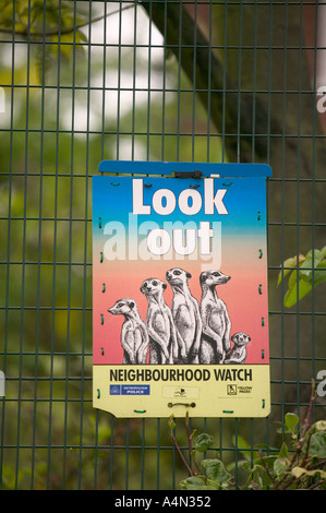 Neighborhood Watch segno a Tower Hamlets Foto Stock