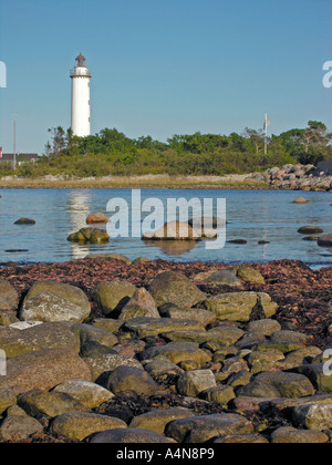 Olands Norra Udden punto nord dell isola Oland con light house Lange Erik lunga Erik Foto Stock