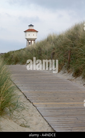 Acqua torre sulla East Frisone isola di Langeoog Foto Stock