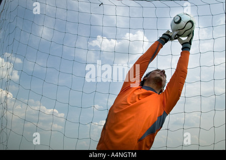Custode di obiettivo Foto Stock