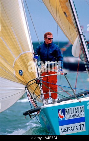 Admirals Cup international yacht racing Cowes Isola di Wight in Inghilterra Foto Stock