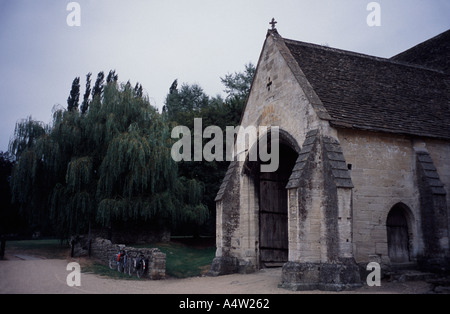 Antica sala Tithe Barn Bradford on Avon, Somerset, Inghilterra, Regno Unito Foto Stock