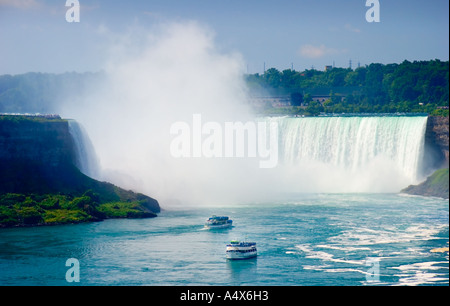 Le cascate, Fiume Niagara, la Domestica della Foschia, Niagara Falls, Ontario, Canada Foto Stock