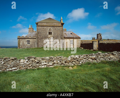 Brough Lodge abbandonato mansion house sull isola di Fetlar Shetland Scozia settentrionale Foto Stock