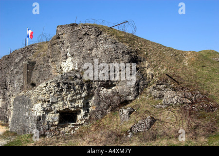 Rovine di Fort Vaux, Verdun, Lorena, Francia Foto Stock