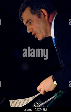 Il Cancelliere Gordon Brown Foto Stock