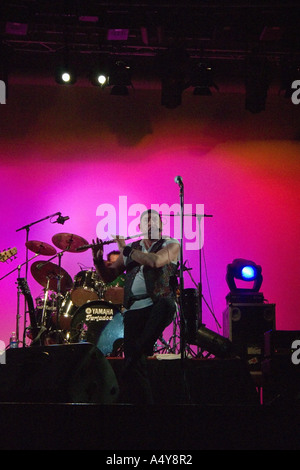 Ian Anderson dei Jethro Tull live in concert Foto Stock