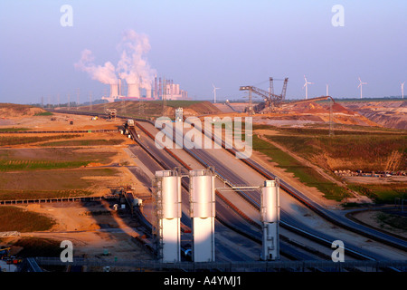 Carbone marrone striscia Garzweiler di data mining Foto Stock