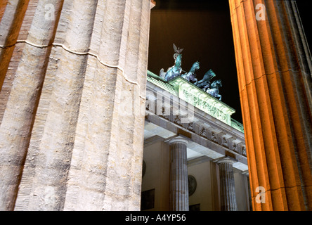 La Porta di Brandeburgo, Berlino Foto Stock