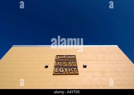 Dettaglio della parte esterna del Padiglione Egitto al World Expo 2005 Aichi Giappone Foto Stock