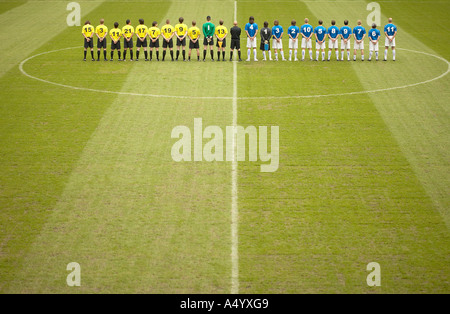 Le squadre di calcio del passo Foto Stock