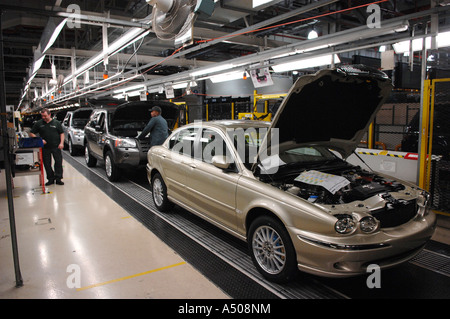 Pic da Howard Barlow JAGUAR LANDROVER a HALEWOOD MERSEYSIDE Foto Stock