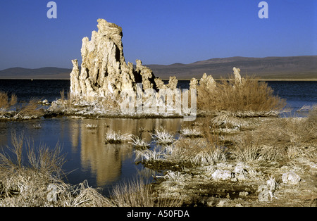 Emergenti di tufo colonne MONO LAGO LEE VINNING CALIFORNIA USA Foto Stock