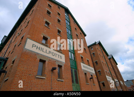 Vecchio 1846 magazzino a Gloucester Docks Gloucestershire in Inghilterra Foto Stock