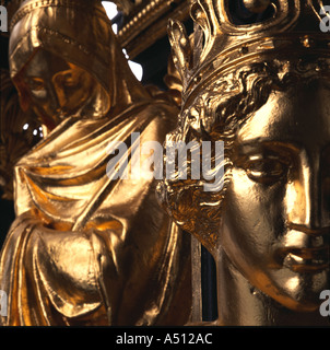 Albert Memorial dopo il restauro costruito tra il 1862-72. Architetto: Sir George Gilbert Scott R.A. Foto Stock