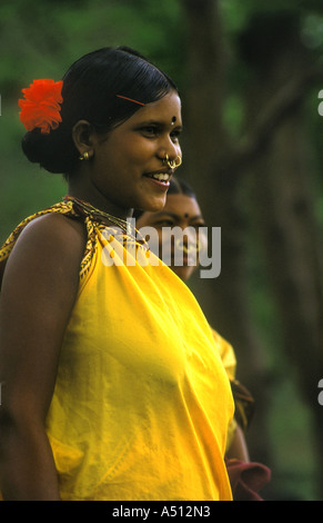 Donna tribale del distretto di Koraput Orissa India Foto Stock