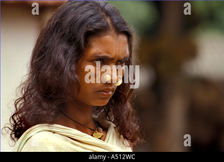 Donna tribale del distretto di Koraput Orissa India Foto Stock