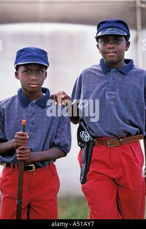 African American fratelli alla rievocazione storica di Gettysberg Guerra civile battaglia Foto Stock