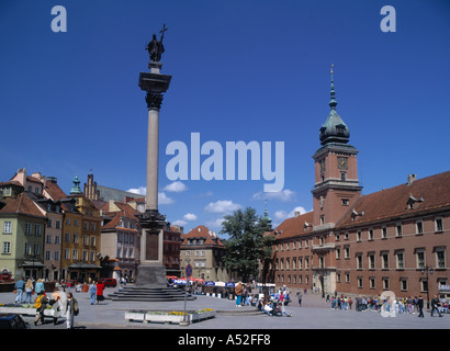 Piazza Castello, Varsavia, Polonia Foto Stock
