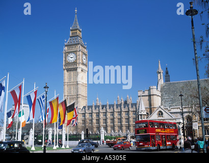 La Casa del Parlamento, Londra, Inghilterra Foto Stock