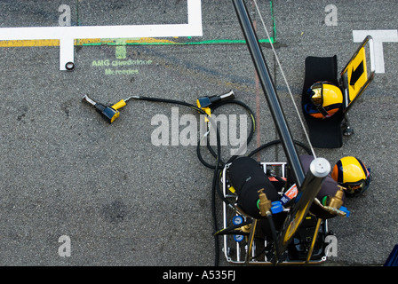 Area di sosta del team Renault di Formula 1 Foto Stock