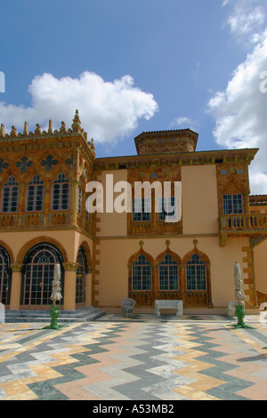 Ca dzan ringling residenza museo esterno Sarasota Florida Foto Stock