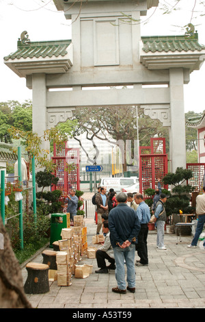 Mercato di uccelli in Mongkok Hong Kong Foto Stock