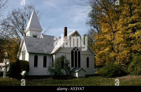Chiesa Keene Valley nello Stato di New York STATI UNITI D'AMERICA Foto Stock