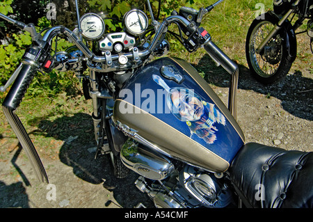 Yamaha motor cycle Baviera Germania Foto Stock