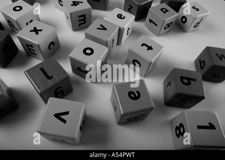 Bambini i blocchi di costruzione compitazione amore 1 0f 4 immagini Foto Stock