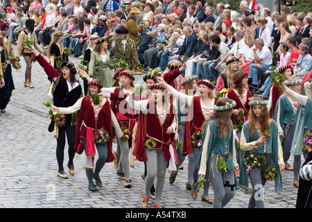 Landshut Landshuter Hochzeit festival nozze sovrano Baviera Germania Foto Stock