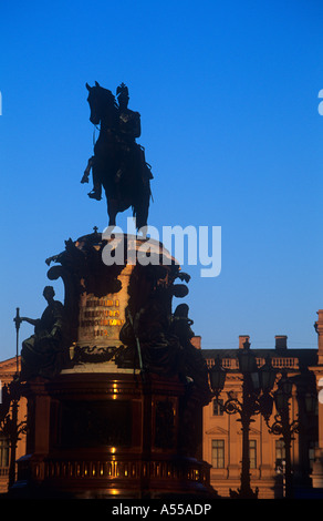 Statua equestre di Nicola I, San Pietroburgo, Russia Foto Stock