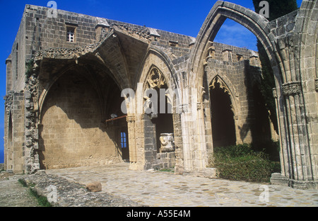 Abbazia Bellapais rovine, Beylerbeyi, Girne, Cipro del Nord, T.R.N.C. Foto Stock