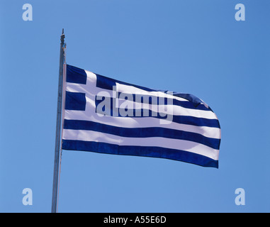 Bandiera Greca Grecia Foto Stock