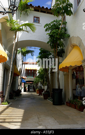 Via Parigi shopping passaggio palm beach florida usa Foto Stock