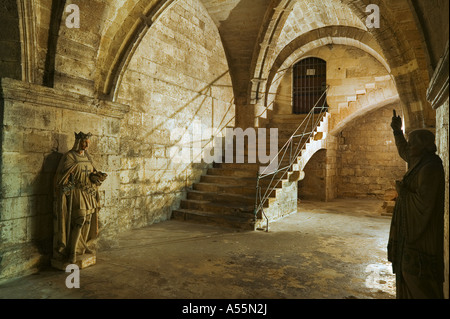 ABBATIAL CRYPT - SAINT GILLES - Gard - Francia Foto Stock