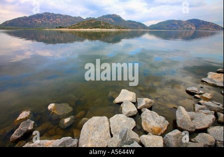 Il lago di Perris membro Recreation Area Perris Riverside County in California negli Stati Uniti Foto Stock