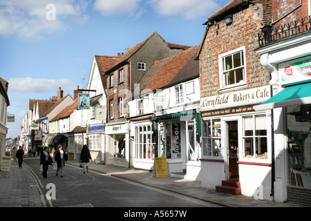 Shop fronti in Thame Oxfordshire. Foto Stock