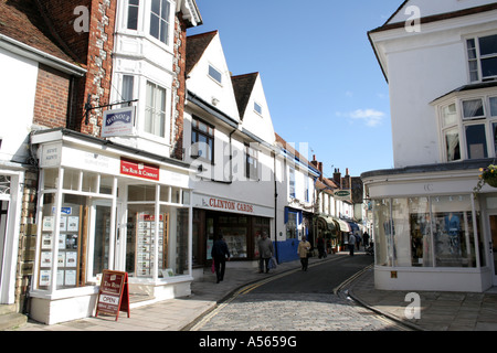 Shop fronti in Thame Oxfordshire. Foto Stock
