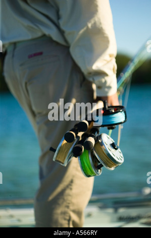 Acqua di sale Fly Fishing equipment Foto Stock