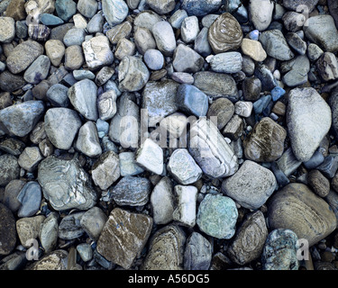 GB - Scozia: ciottoli su un altopiano Beach Foto Stock