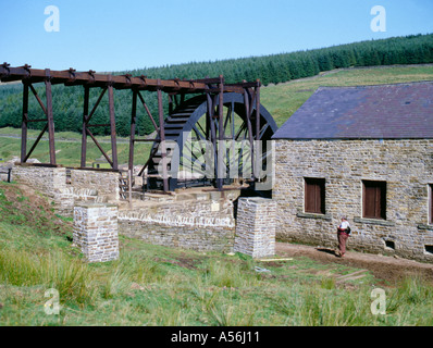 Killhope ruota e vecchie miniere di piombo edifici, Killhope, Weardale superiore, Co Durham, Inghilterra, Regno Unito. Foto Stock