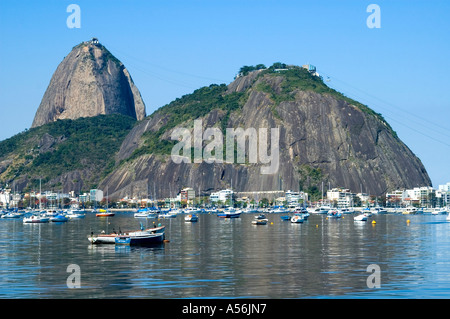 La montagna Sugar Loaf Rio de Janeiro in Brasile Foto Stock